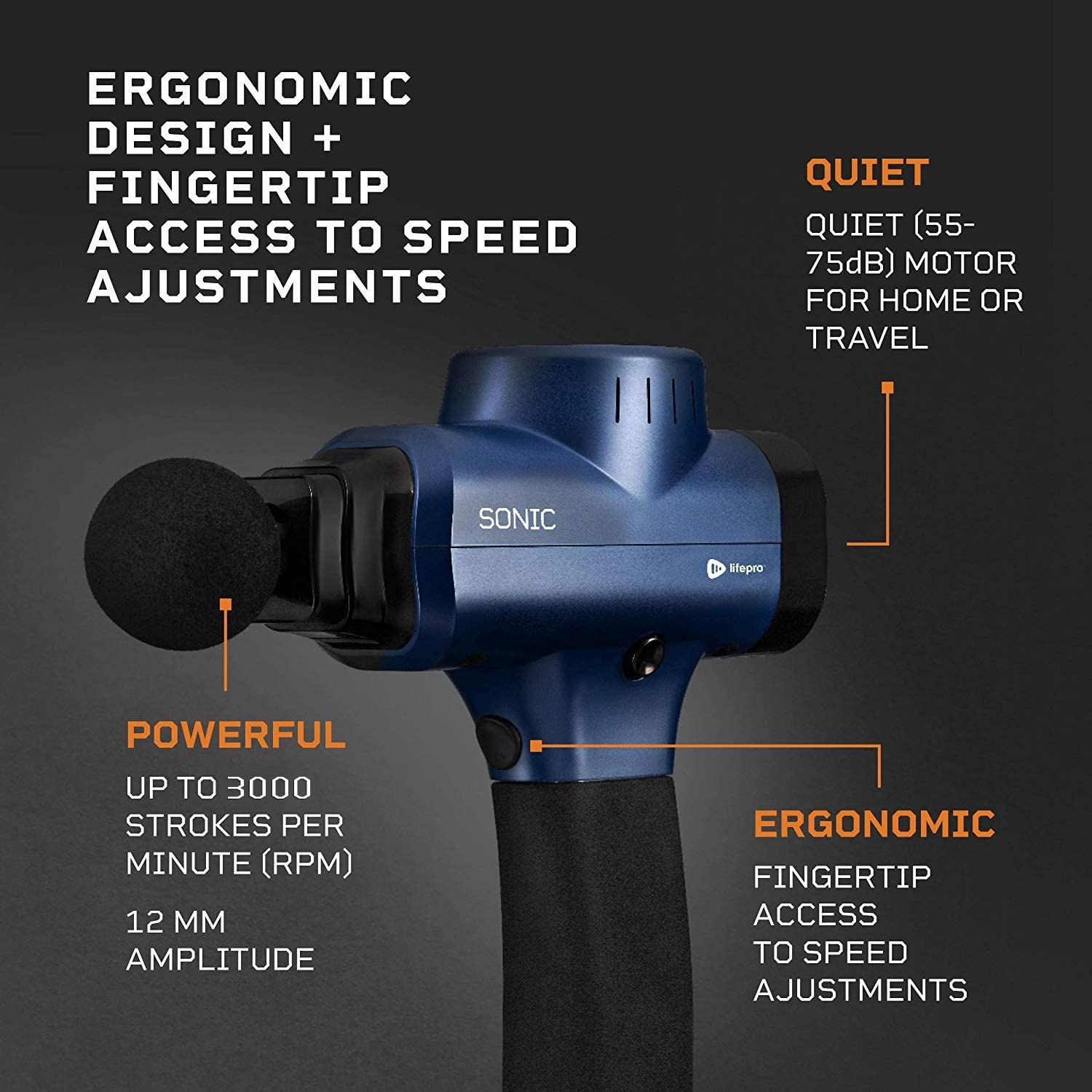 Sonic Handheld Percussion Massage Gun