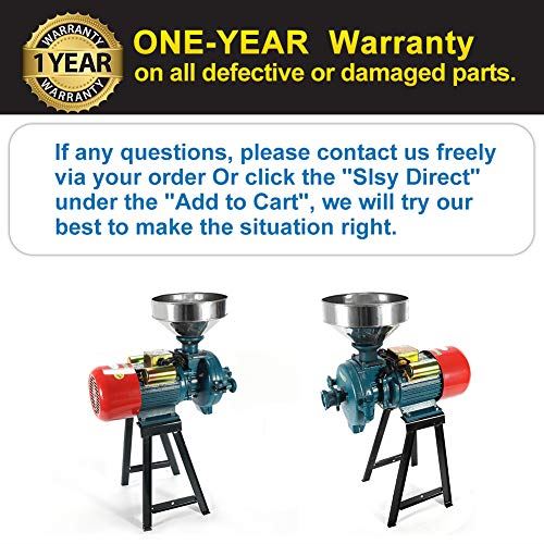 Electric Mill Grinder 110V 3000W, Commercial Electric Feed Mill Dry Grinder