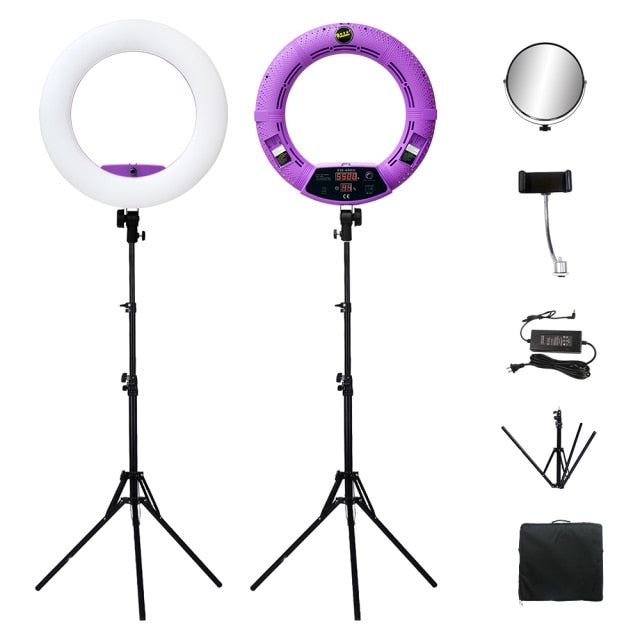 Pro Beauty Studio LED Ring lamp Kit 480 LEDS Video Light Lamp Makeup Lighting + stand