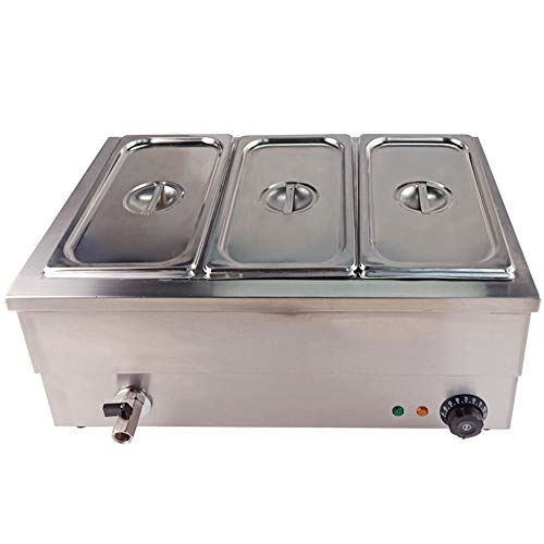 Food Warmer Buffet Warmer Steam Table Countertop Stainless Steel Electric Container