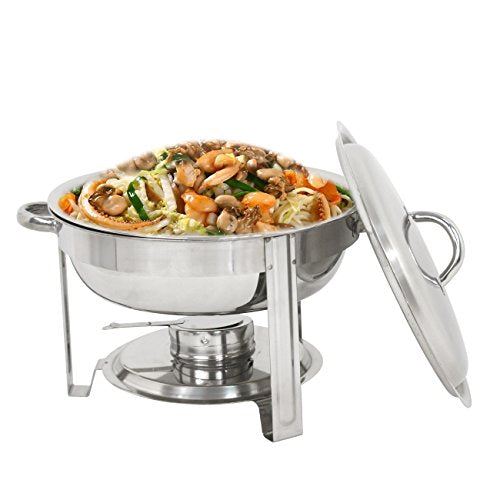 5 Qt. Stainless Steel Chafing Dish, Dinner Serving Buffer Warmer Set