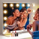 Makeup Mirror Hollywood Mirror 24脳20 Inch LED Bulbs 3 Color Lighting Modes