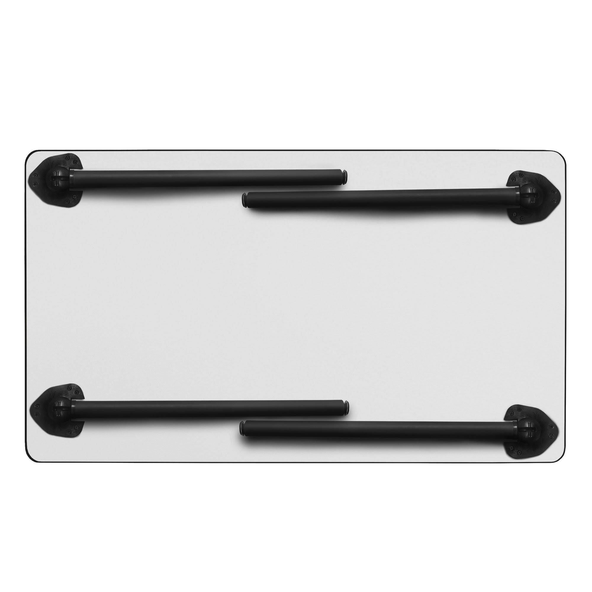 Regency 48x22 x 24x22 Kee Folding Training Table- Cherry/ Black