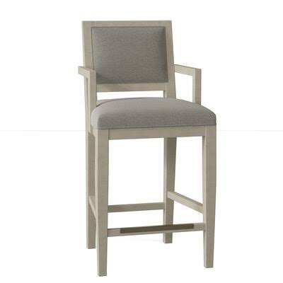 Potter Bar Counter Stool Fairfield Chair Almond Buff/3162 Silver Counter Stool (26x22 Seat Height)