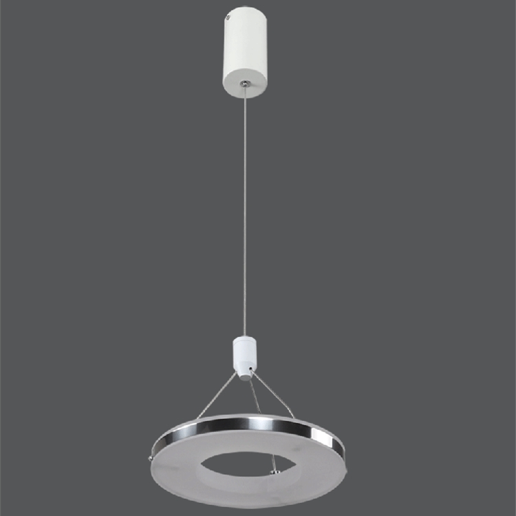 Wholesale indoor led dimmer 0-10v lighting three-headed circular dining chandelier acrylic lving led pendant light