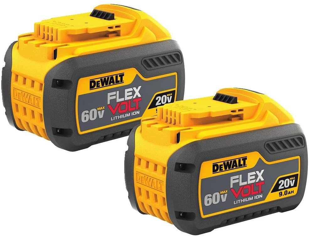 DEWALT FLEXVOLT 20V/60V MAX Batteries, 9.0-Ah, 2-Pack