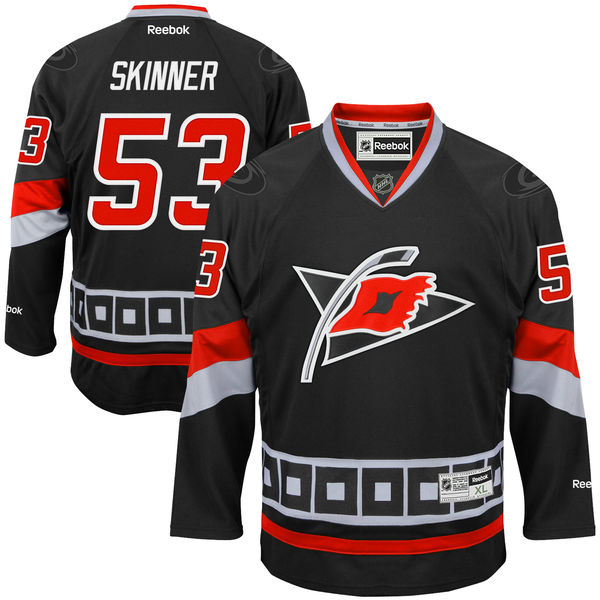Jeff Skinner Carolina Hurricanes Reebok Alternate Premier Jersey – Black