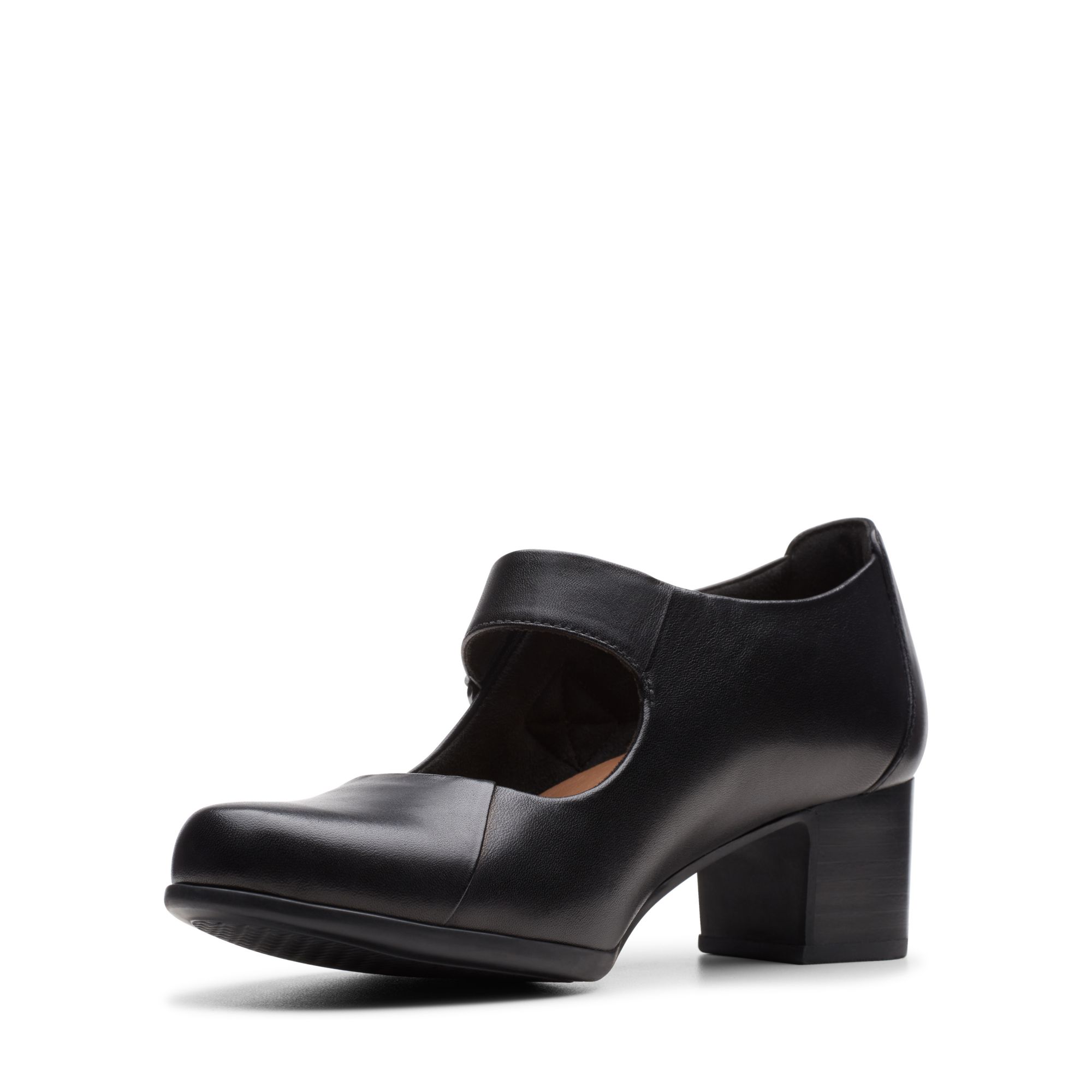 Women  Un Damson Vibe Black Leather