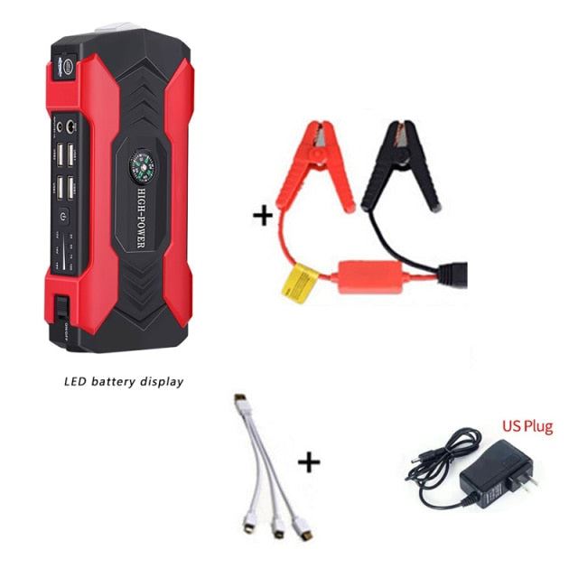 Car Jump Starter Starting Device Battery Power Bank 400A Jumpstarter Auto Buster Emergency Booster
