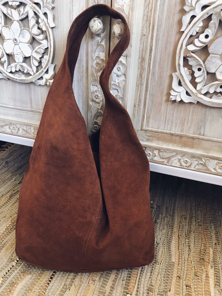 Brown Vintage Suede Solid Women
