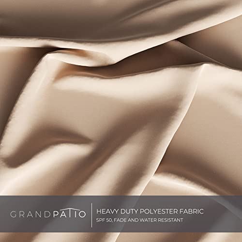 Grand Patio Deluxe NAPOLI 11 FT Curvy Aluminum Offset Umbrella, Patio Cantilever Umbrella with Base