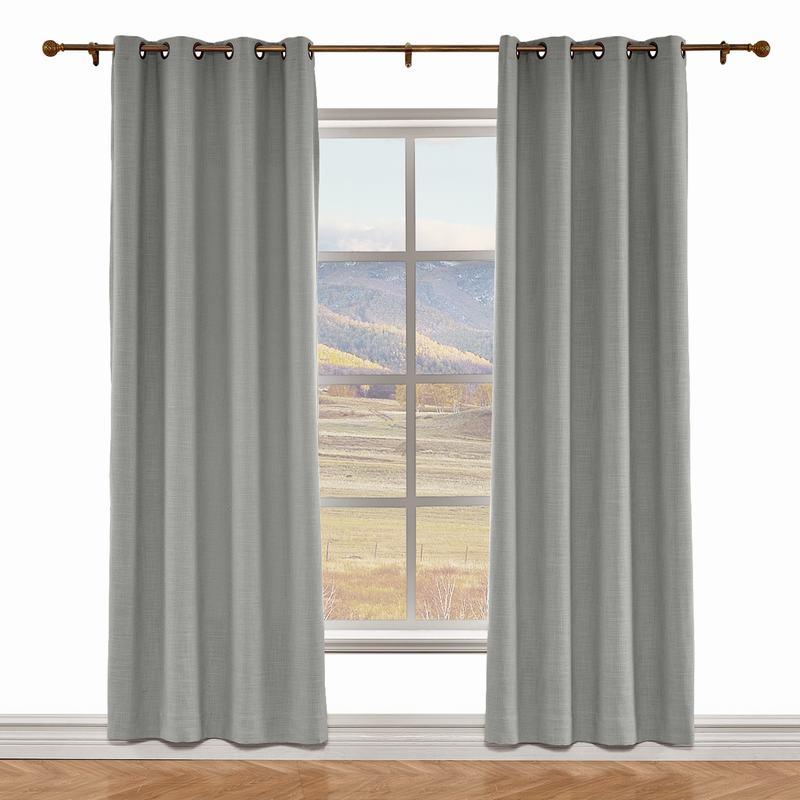 LIZ Polyester Linen Curtain Drapery Custom