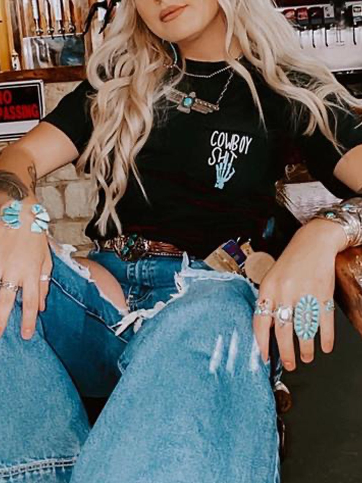 Short Sleeve Cotton-Blend Casual Shirts & Tops