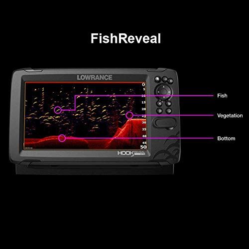 Lowrance HOOK Reveal 7x SplitShot �C 7-inch Fish Finder with SplitShot Transducer