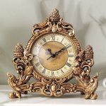 Creative Retro Living Room Resin Clock Desk Clock Silent