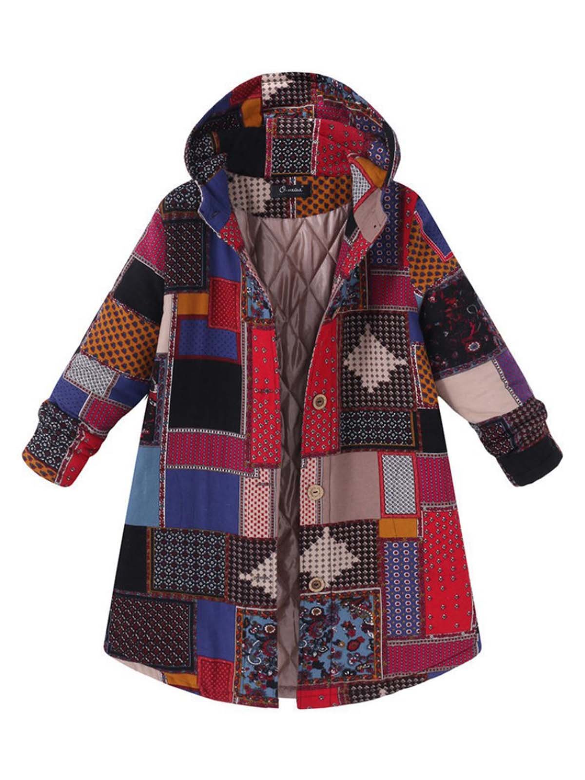 Casual Pockets Coats With Hoodie