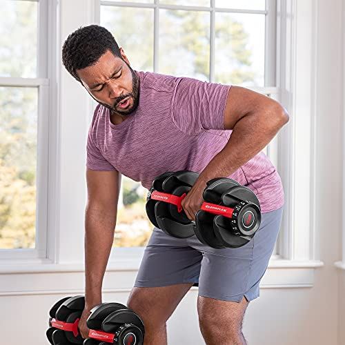 Bowflex Adjustable Dumbbell SelectTech 552 (Version 2) (Red & Black)