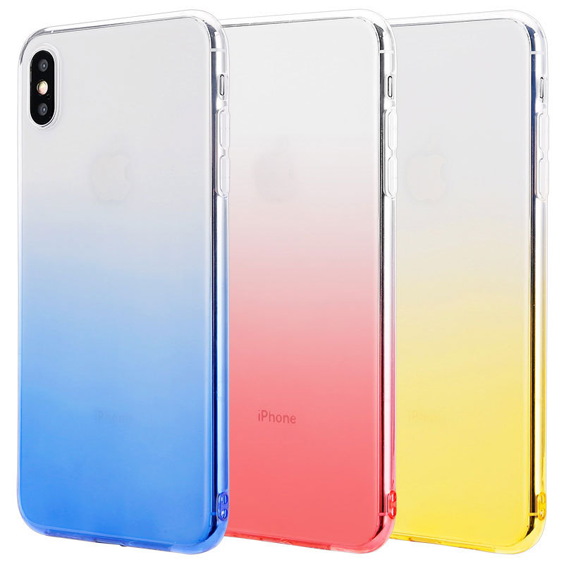 苹果iphone XR手机壳 iphonexs渐变色iphone XS max手机壳新适用
