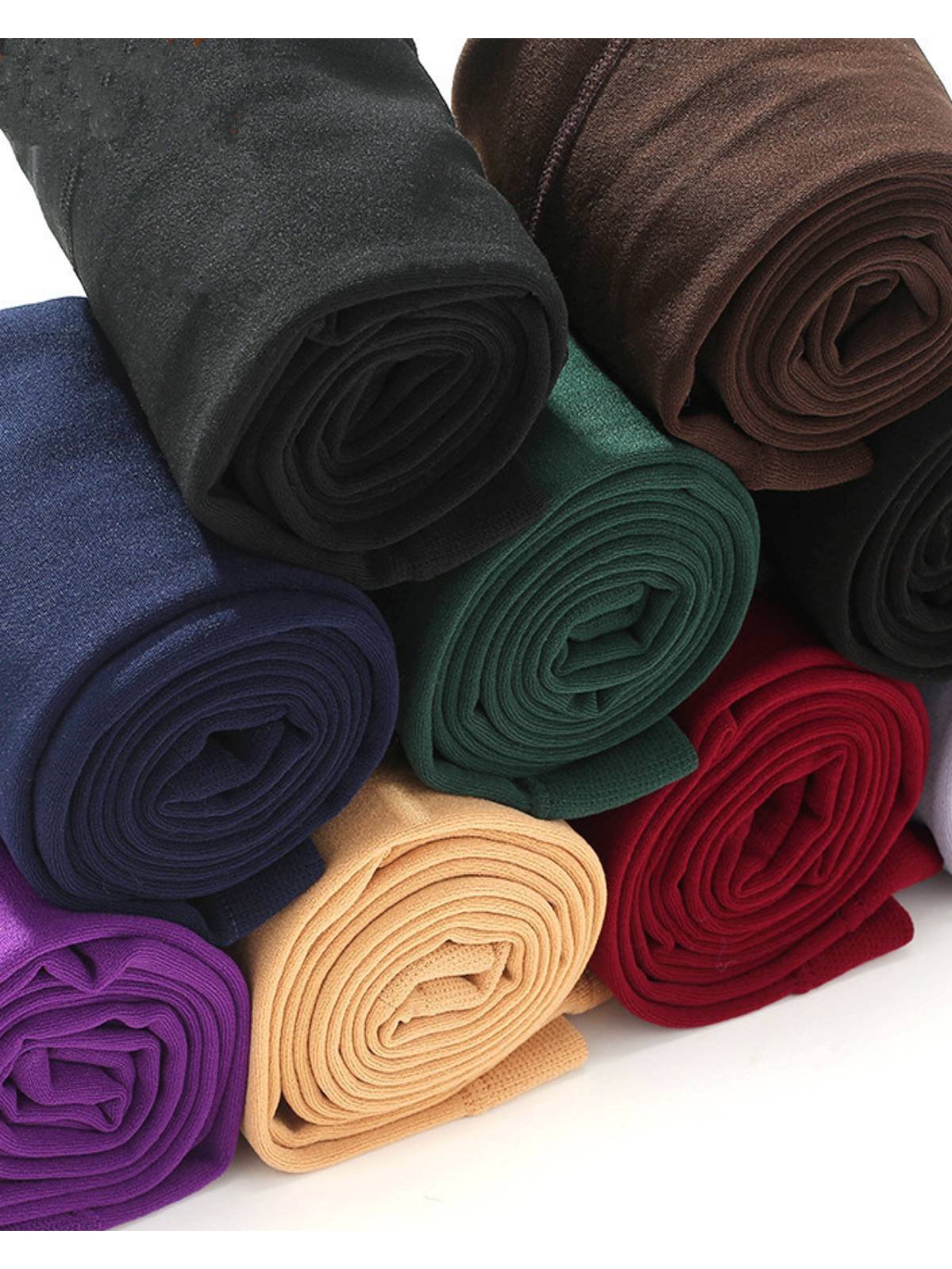 Women stretch Plain Thick Leggings & Socks