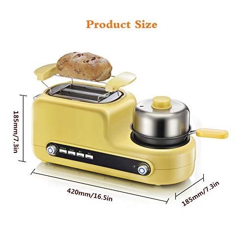 Family Breakfast Station 2-in-1Toaster Oven Griddle Non-Stick Electric Multifunctional