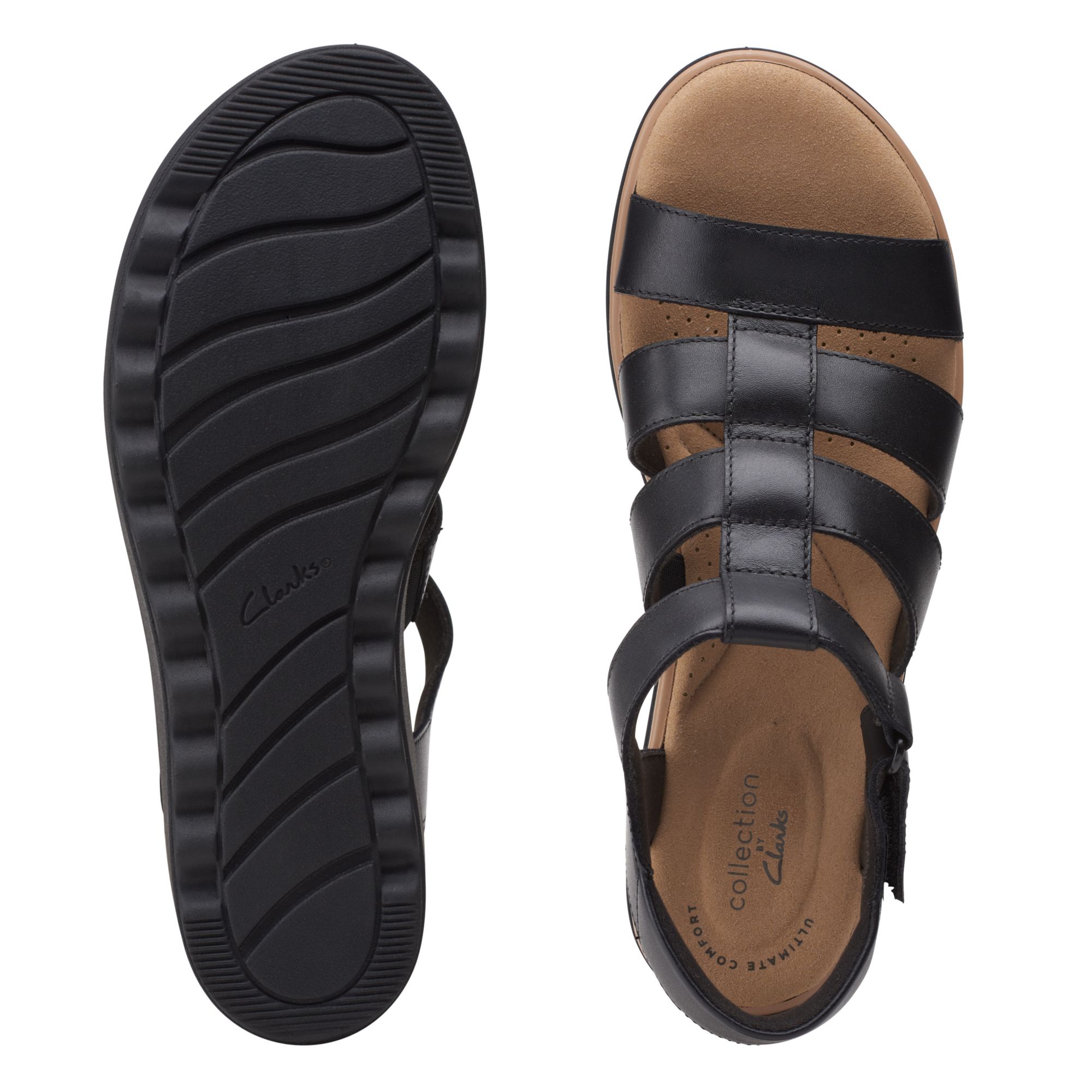 Women Sandals Jillian Quartz Black Leather