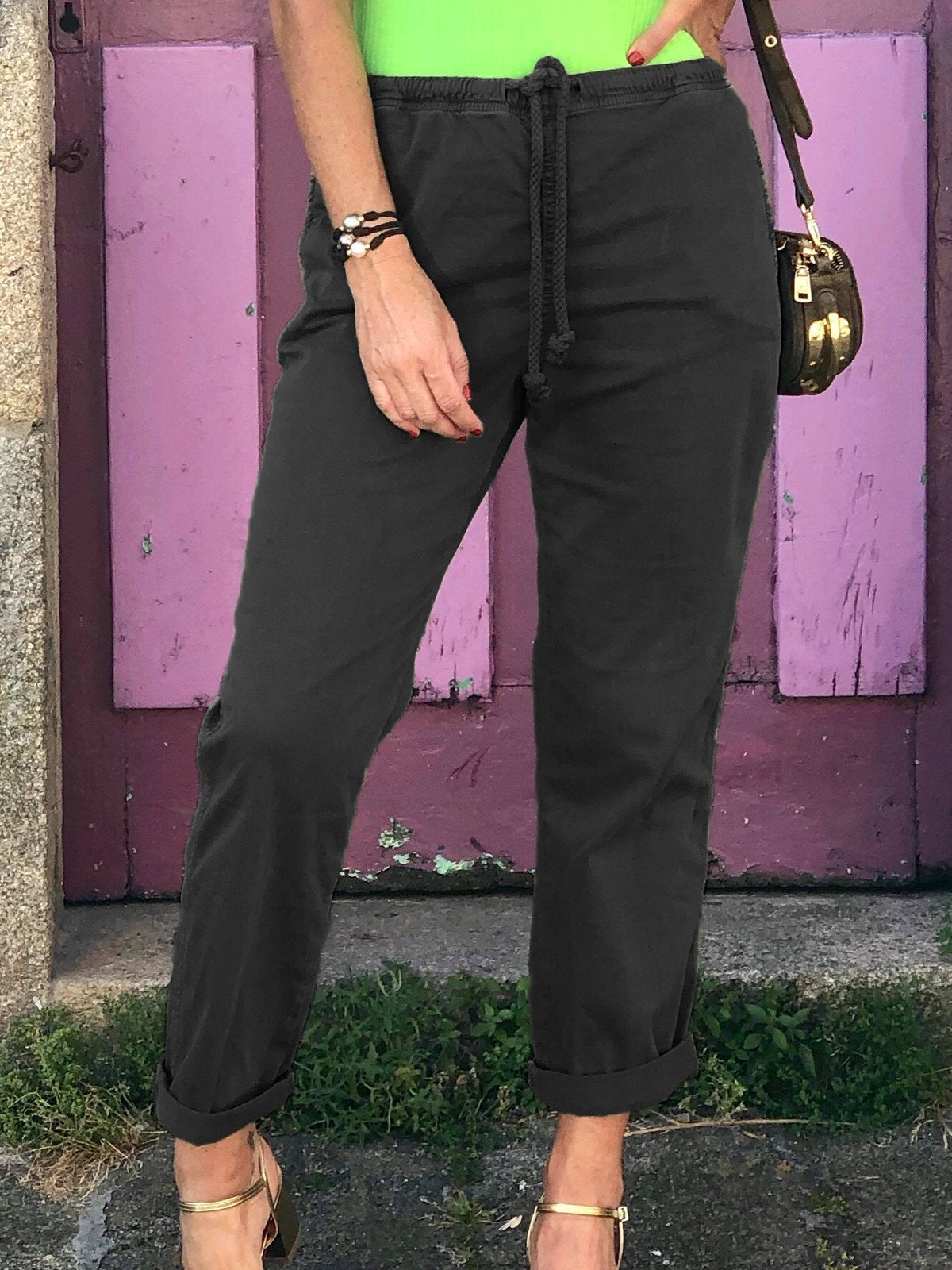 Casual Solid Pants