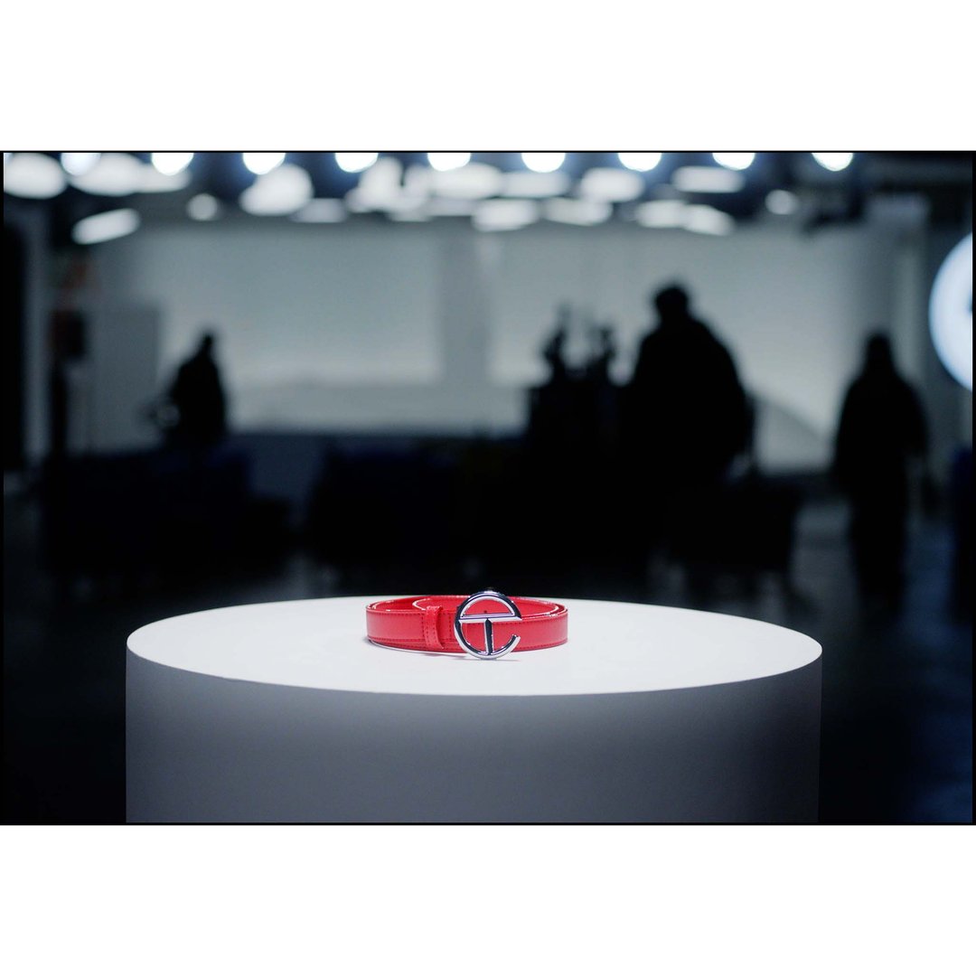 Logo Belt - Silver/Red