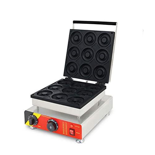 110V Nonstick Waffle Electric 9pcs Mini Doughnut Baker Donut Maker Machine