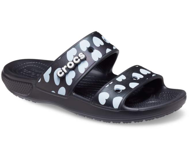 Classic Crocs Heart Print Sandal