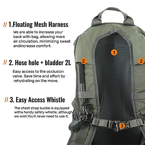 SPIKA Hunting Backpack Tactical Military Bags Waterproof Daypack