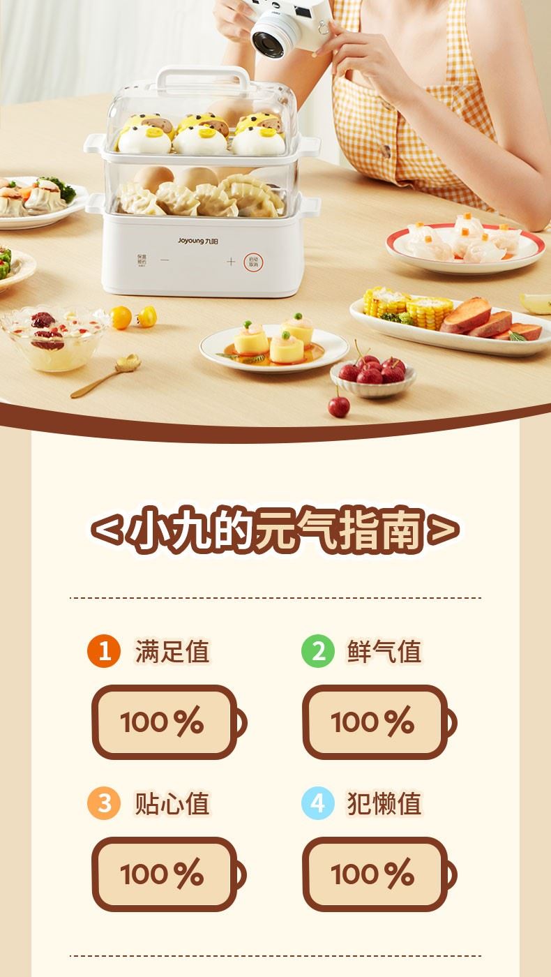 electric steamer quick heating multifunctional breakfast electric steamer food warmer steamer pot