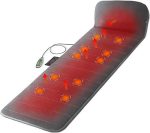 Full Body Massage Mat with Heat & 10 Vibration Motors for Neck, Back & Waist
