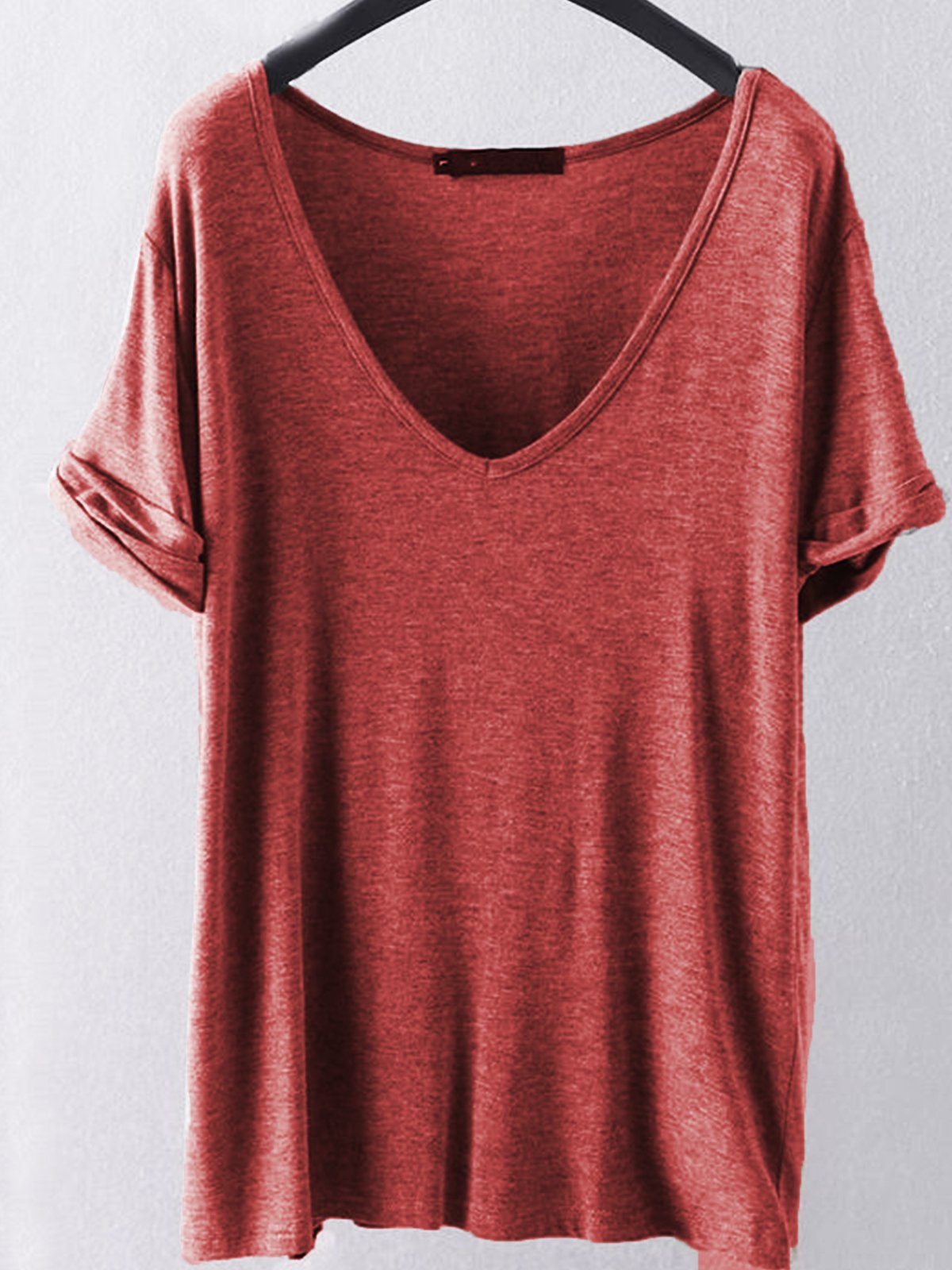 Cotton-Blend Short Sleeve Shirts & Tops