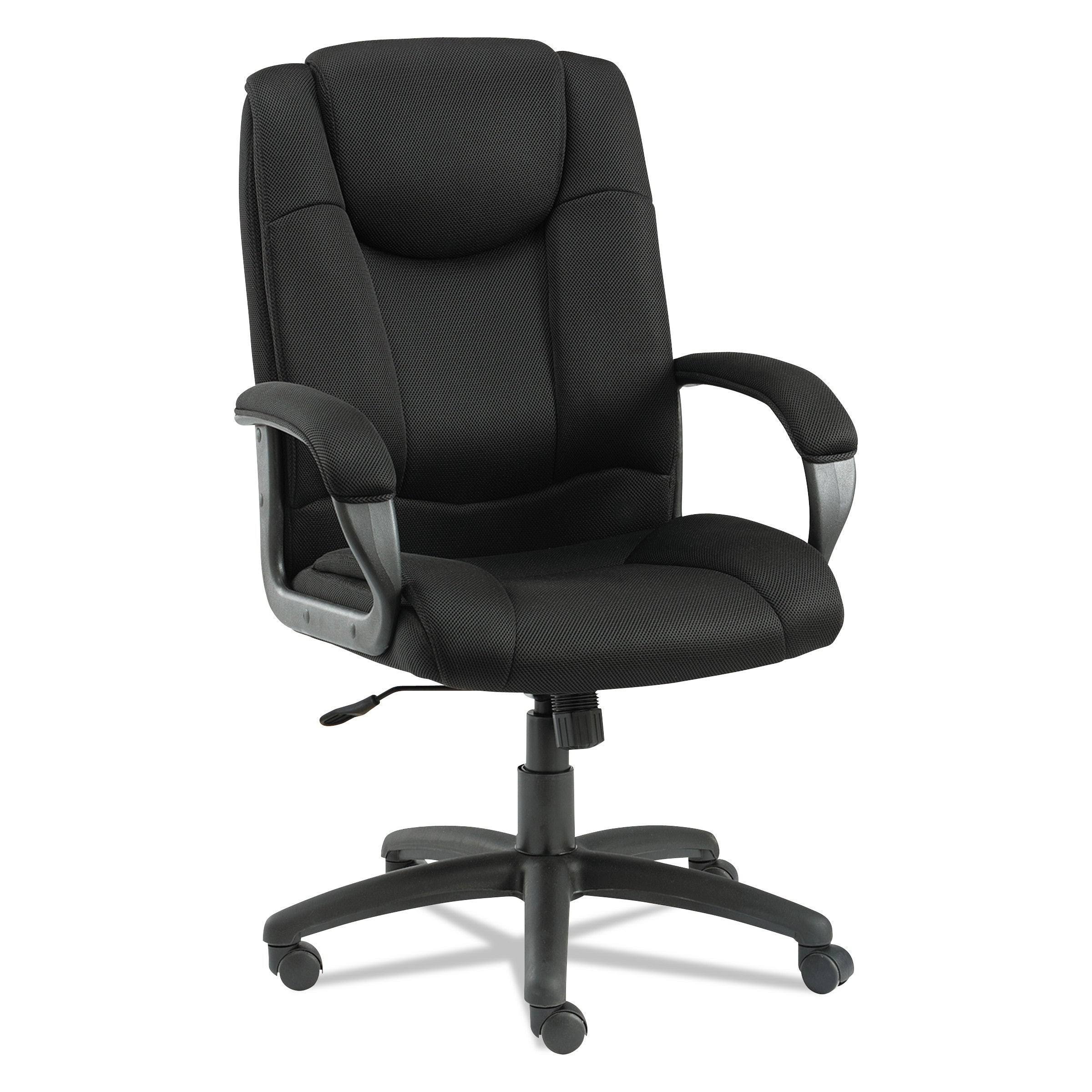 Alera Logan Series Black Mesh High-Back Swivel/Tilt Chair