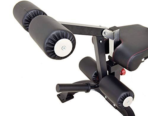 MiM USA Full Gym Set of Functional Trainer Smith Machine Power Cage & Adjustable Weight Bench W/Preacher Curl- Black & Silver