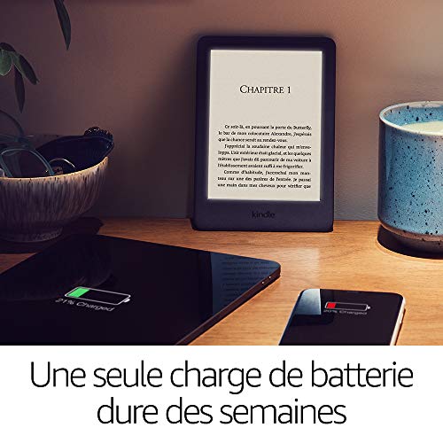 Kindle, maintenant avec un éclairage frontal intégré - Avec publicités, Noir