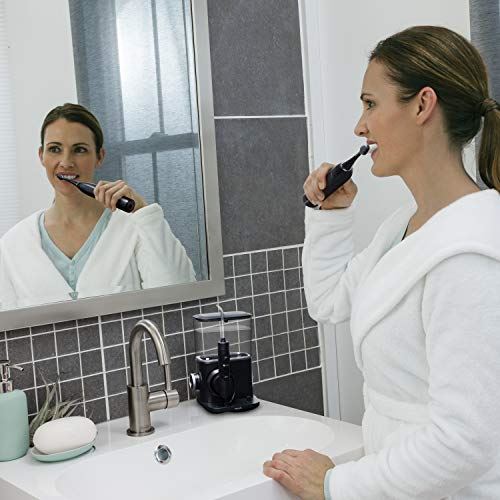 Care 9.0 Sonic Electric Toothbrush + Water Flosser, Black