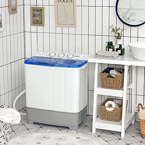 Dryer Combo, 22lbs Capacity 13.2 lbs Washing 8.8 lbs Spinning, w/Timer