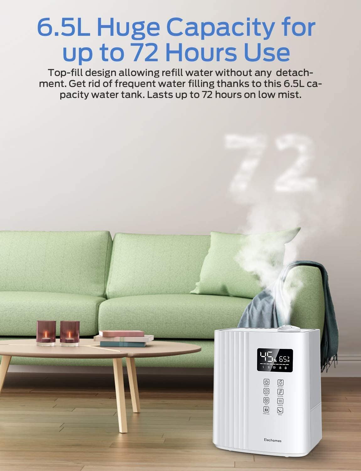 SH8830 Warm and Cool Mist Humidifiers