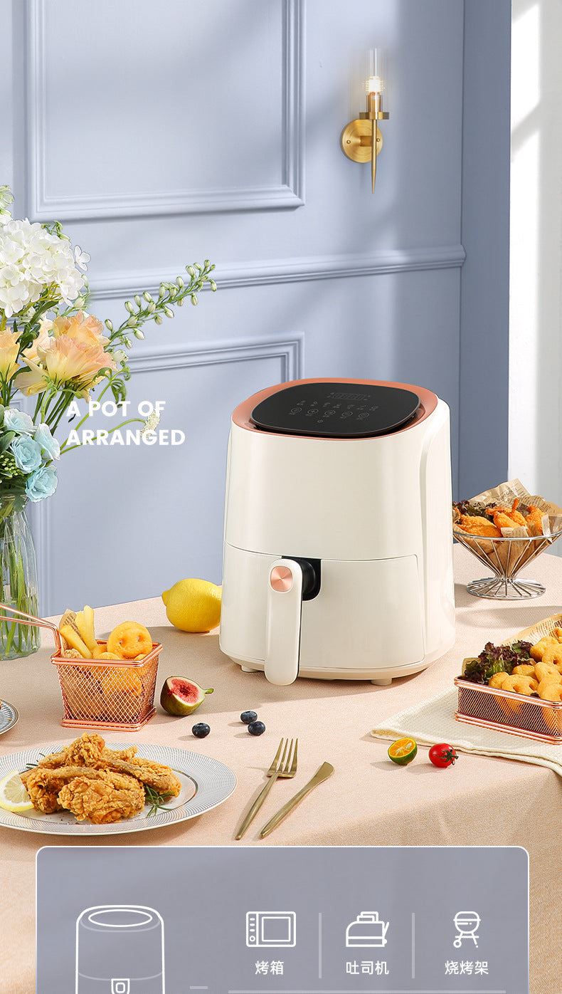 Air fryer multi-functional household large-capacity smart electric fryer