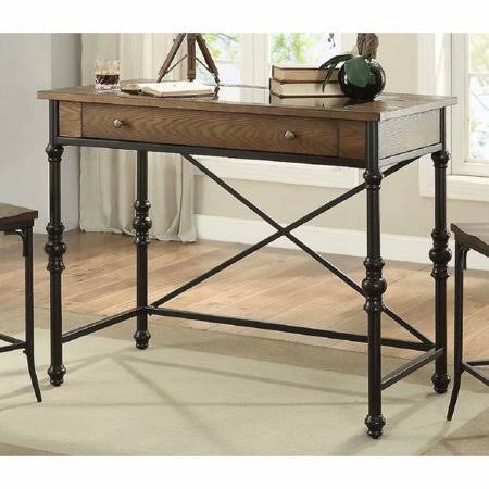 Acme Jalisa Counter Height Table in Walnut Black 72350, Size: 24