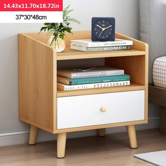 Bedside Table Cabinet Bedroom Locker Economical Mini Small Apartment Bedroom Nightstands