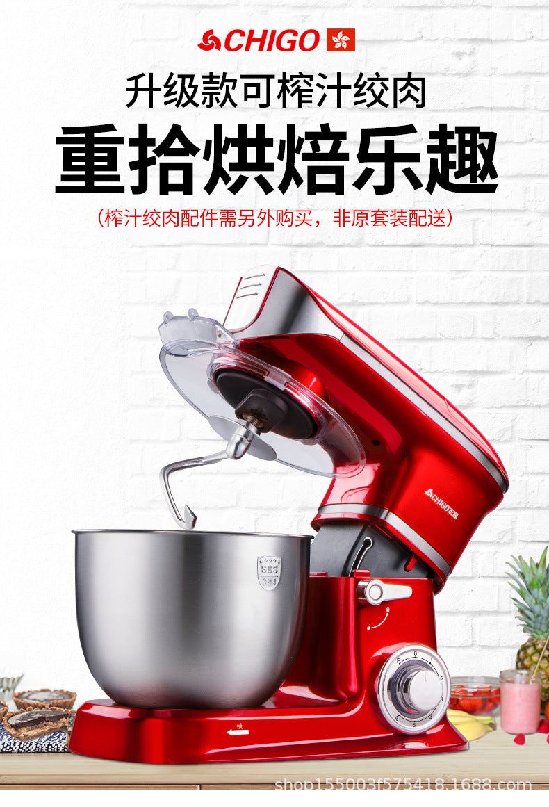 Electric Whisk Desktop Stand Mixer Household Multi-Functional Dough Cream Whipper Small Dough Mixer