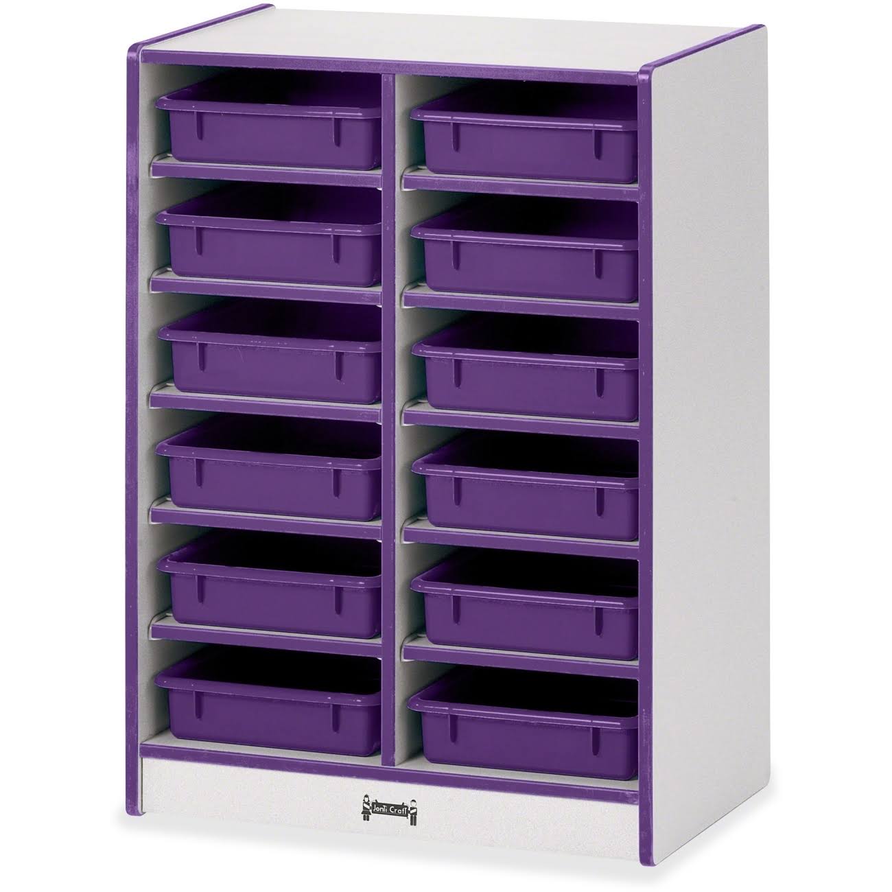 Rainbow Accents 12 Paper-Tray Mobile Storage - with PapeR-Trays - Purple