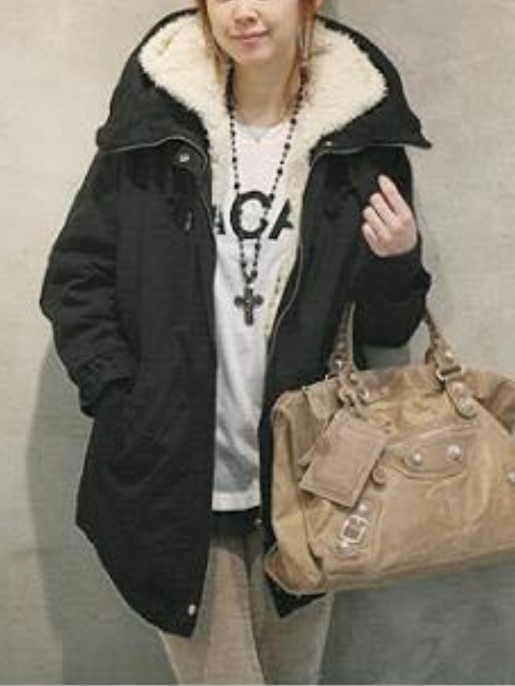 Thick Long Coat For Tall Women Hooded Fleece Fashionable Jackets