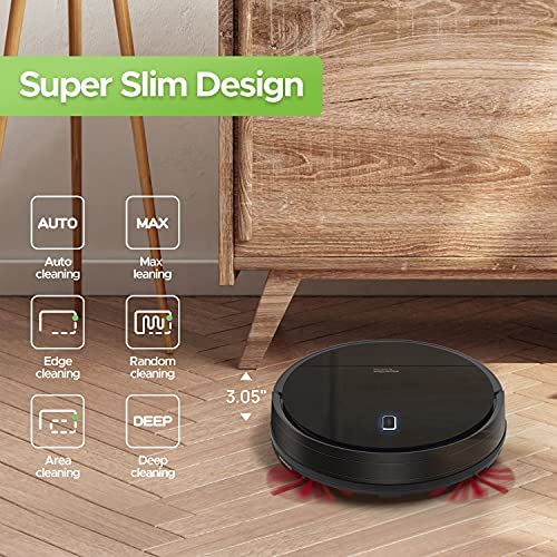 Robotic Vacuum Cleaner with Gyro Lidar Navigation, and 1300Pa Strong Suction