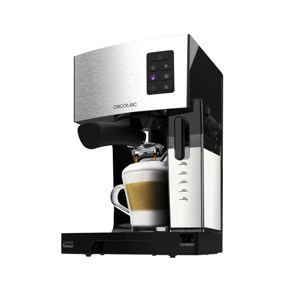 Semi-automatic Italian Express Coffee Maker Including Milk Tank