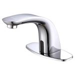 with Hole Cover Plate, Chrome Vanity Faucets, Hands Free Bathroom Water
