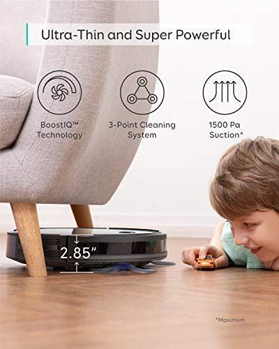 Self-Charging Robot Vacuum Cleaner with  Wi-Fi, Super-Thin and 1500Pa Suction