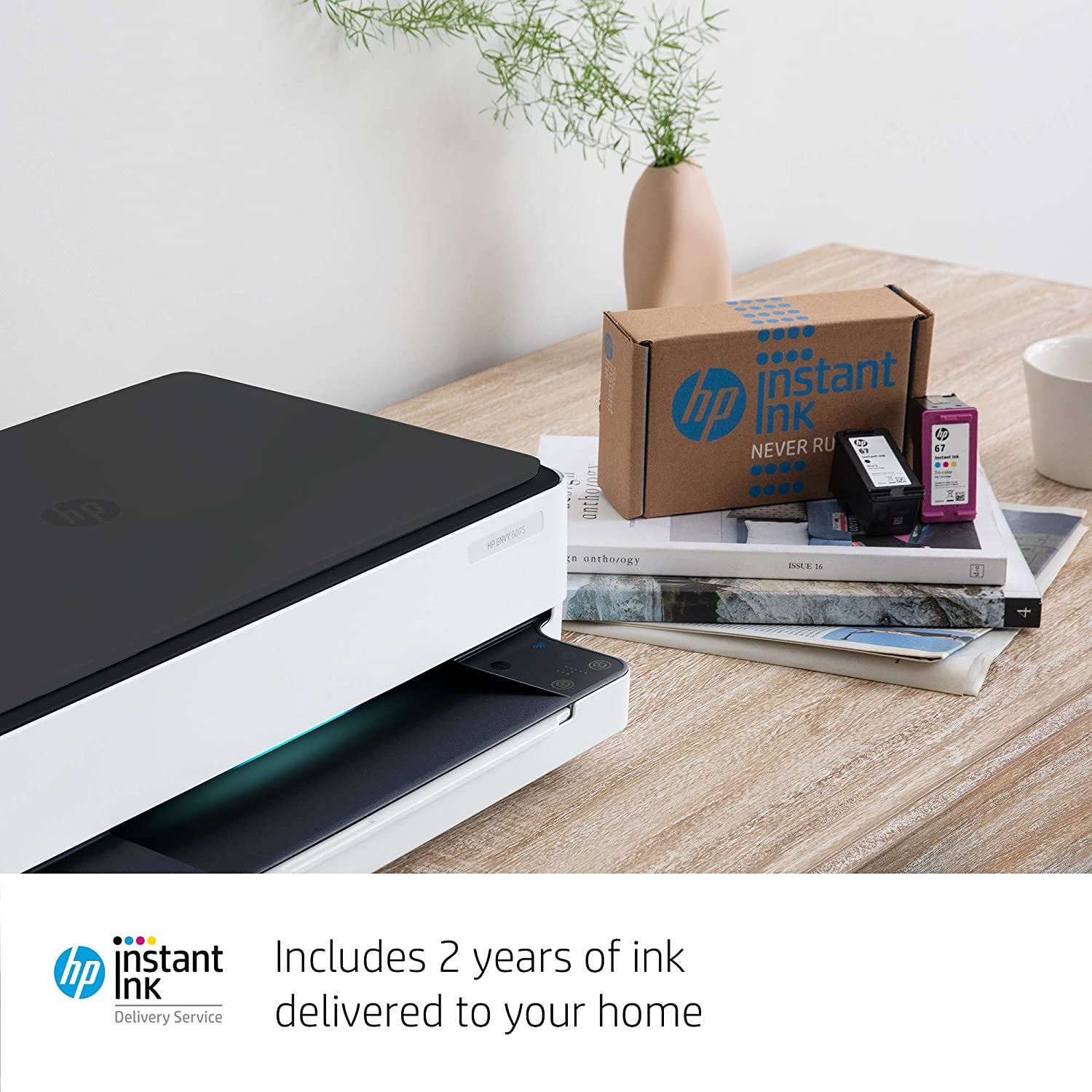 HP Envy 6075 Wireless All-in-One Printer, Includes 2 Years of Ink Delivered